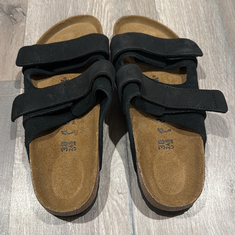 Birkenstock Uji Nubuck-Suede Leather - Black - Picture 8 of 9